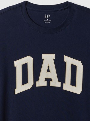 Gap Erkek Lacivert Everday Soft Dad Grafikli T-Shirt