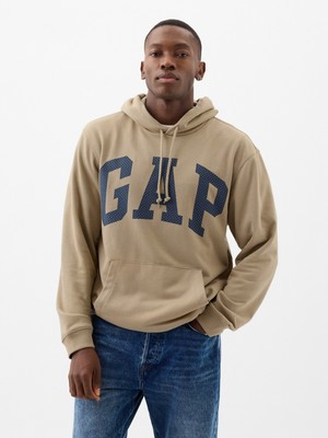 Gap Erkek Bej Gap Logo Fransız Havlu Kumaş Sweatshirt