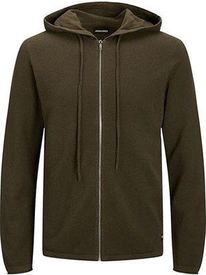 Jack & Jones Jjehill Fermuarlı Kapüşonlu Hırka 12190154