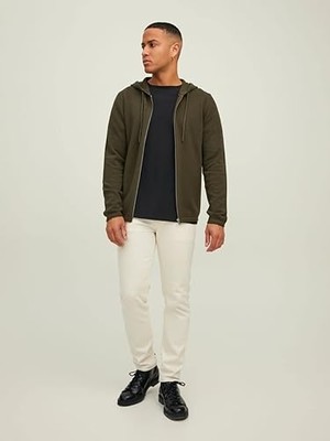 Jack & Jones Jjehill Fermuarlı Kapüşonlu Hırka 12190154