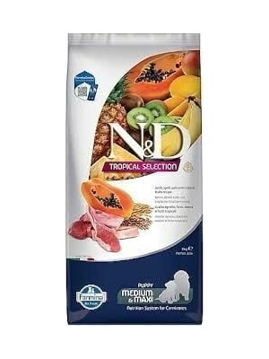 N&D Tropical Selection Kuzu Etli ve Tropikal Meyveli Orta ve Büyük Irk Yavru Köpek Maması 10kg