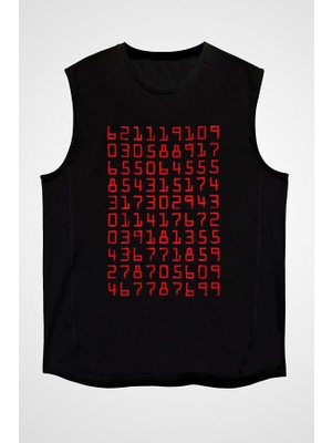 Darkhane Bilgisayar Programcısı Siyah Unisex Kolsuz Tişört Kesik Kol T-Shirt