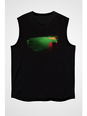 Darkhane Zambiya - Zambia Siyah Unisex Kolsuz Tişört Kesik Kol T-Shirt