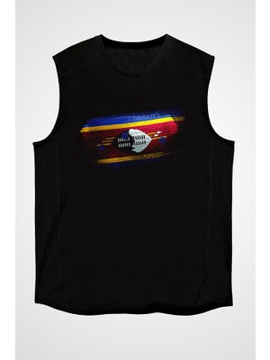Darkhane Esvatini - Eswatini - Swaziland Siyah Unisex Kolsuz Tişört Kesik Kol T-Shirt