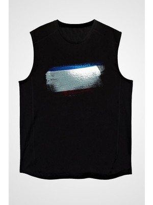 Darkhane Kırım Yarımadası - Crimea Siyah Unisex Kolsuz Tişört Kesik Kol T-Shirt