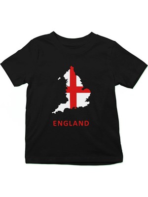 Darkhane Büyük Britanya Ingiltere Siyah Unisex Çocuk Tişört T-Shirt