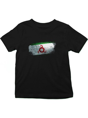 Darkhane Inguşetya - Ingushetia Siyah Unisex Çocuk Tişört T-Shirt