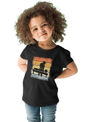 Darkhane Masör Siyah Unisex Çocuk Tişört T-Shirt