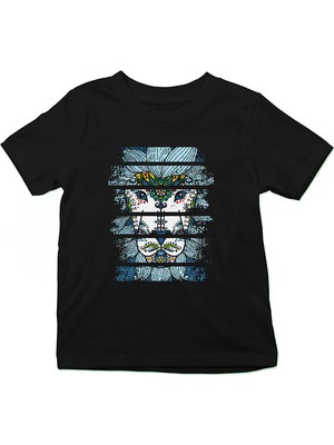 Darkhane Nakışlı Kral Aslan Siyah Unisex Çocuk Tişört T-Shirt