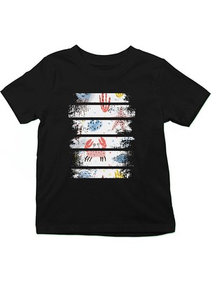 Darkhane Yengeç  Siyah Unisex Çocuk Tişört T-Shirt