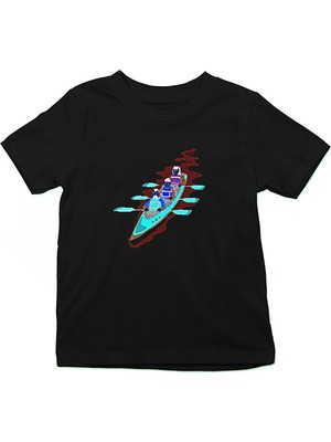 Darkhane Kano Siyah Unisex Çocuk Tişört T-Shirt
