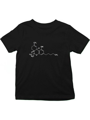Darkhane Kimyager Siyah Unisex Çocuk Tişört T-Shirt