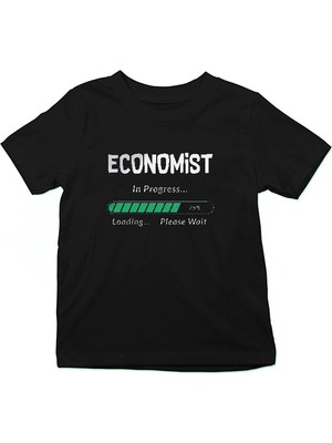 Darkhane Ekonomist Siyah Unisex Çocuk Tişört T-Shirt