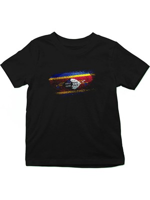 Darkhane Esvatini - Eswatini - Swaziland Siyah Unisex Çocuk Tişört T-Shirt