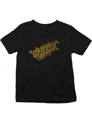 Darkhane Muay Thai Siyah Unisex Çocuk Tişört T-Shirt