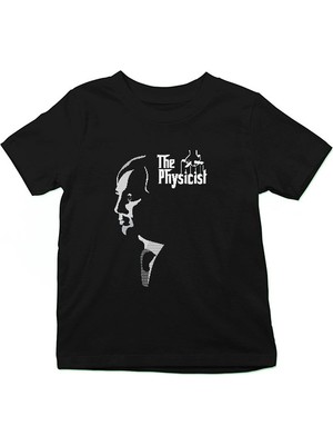 Darkhane Fiziğin Mafya Babası  Siyah Unisex Çocuk Tişört T-Shirt