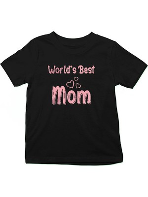 Darkhane Anneler Günü Siyah Unisex Çocuk Tişört T-Shirt