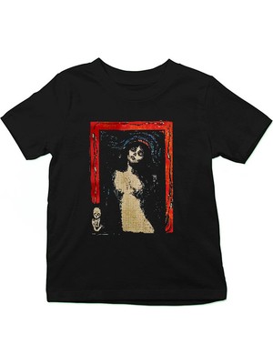 Darkhane Scene I Skogen Siyah Unisex Çocuk Tişört T-Shirt