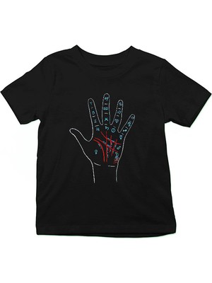 Darkhane Astrolog Siyah Unisex Çocuk Tişört T-Shirt