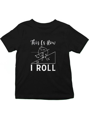 Darkhane Fizik Mekanik Siyah Unisex Çocuk Tişört T-Shirt