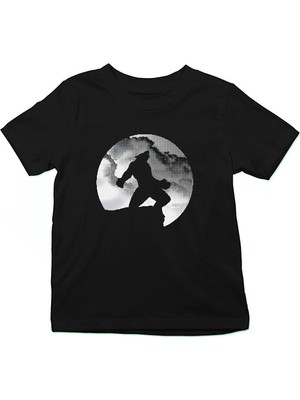 Darkhane Kurt Adam Siyah Unisex Çocuk Tişört T-Shirt