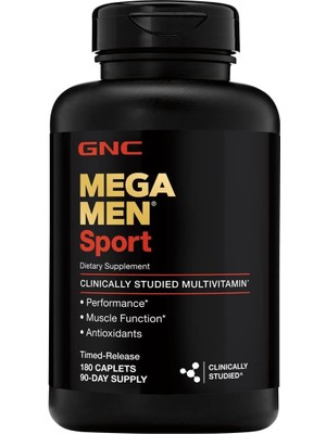 Gnc Mega Men Sport Multivitamin 180 Tablet