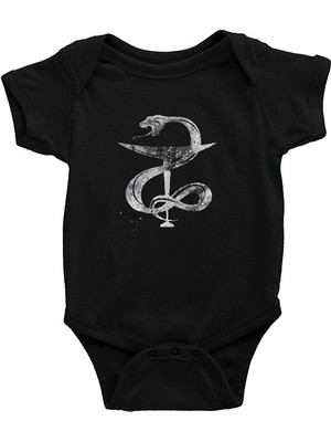 Darkhane Kasede Hygieia Siyah Unisex Bebek Body - Zıbın