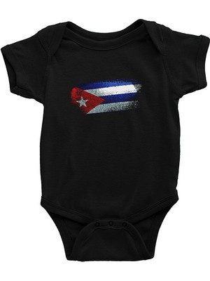 Darkhane Küba - Cuba Siyah Unisex Bebek Body - Zıbın
