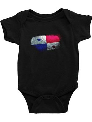 Darkhane Panama Siyah Unisex Bebek Body - Zıbın