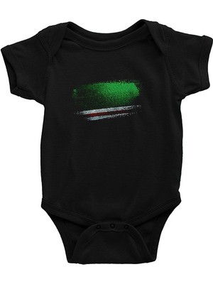 Darkhane Içkerya Çeçen Cumhuriyeti - Chechen Republic Ichkeria Siyah Unisex Bebek Body - Zıbın
