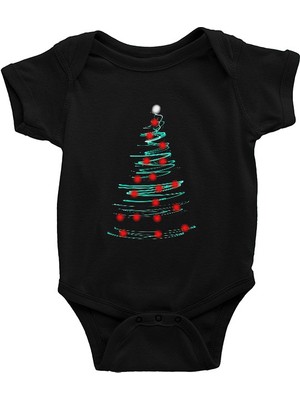 Darkhane Yılbaşı Yeni Yıl Christmas Siyah Unisex Bebek Body - Zıbın