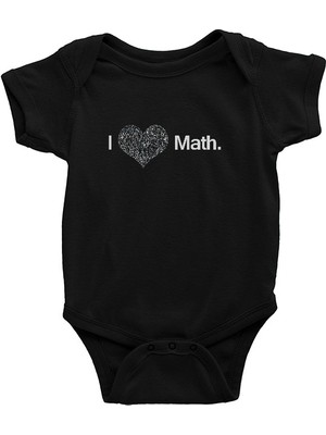 Darkhane Matematikçi Siyah Unisex Bebek Body - Zıbın