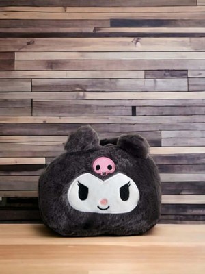 Dükkan Design Harajuku Anime Kuromi Gri Peluş Çanta
