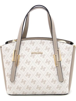 Silver & Polo Bej - Kum SP1021 Kadın El Çantası