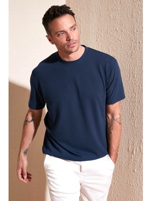 Buratti Pamuklu Bisiklet Yaka Regular Fit Basic T Shirt Erkek T Shirt 5902767