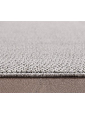 Carpettex Yumuşak Bukleli Sisal Jüt Salon Oturma Odası Gümüş Renkli Halı