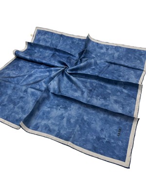 Aker İpek Eşarp - 7208713-924 İndigo Twill