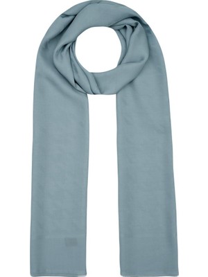 Ipekevi Kazayağı Desenli Monogram Şal - Bebe Mavisi