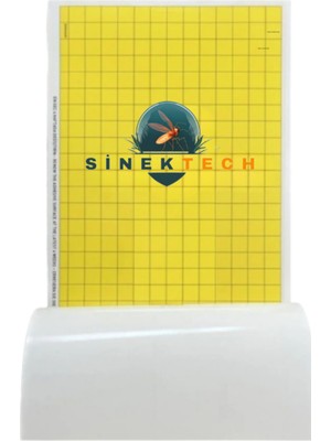 Sinektech Yapışkanlı Sinek Tutucu Bant Levha 30X60cm 10 Adet - Yapışkan Plaka - Sinek Cihazı Yapışkanı - Sinek Yakalama  Yapışkan Plaka Sinek Tutucu Yapışkan Levha 10'lu