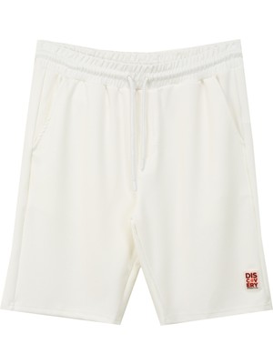 Discovery Expedition Beyaz Erkek Sweat Şort D4SM-SHT3221