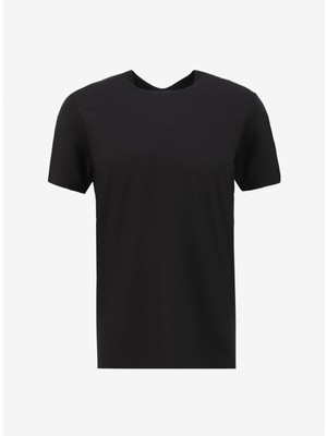 Fabrika Antrasit Erkek Bisiklet Yaka Basic T-Shirt F4SM-TST 0740