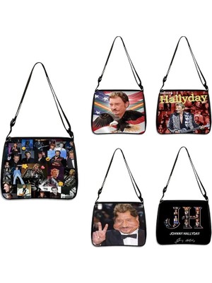 Songli 202304-12 25X30 cm Johnny Hallyday Omuz Çantaları Kadın Crossbody Çanta Manga Kaneki Ken Bayan Çanta Messenger Çanta (Yurt Dışından)