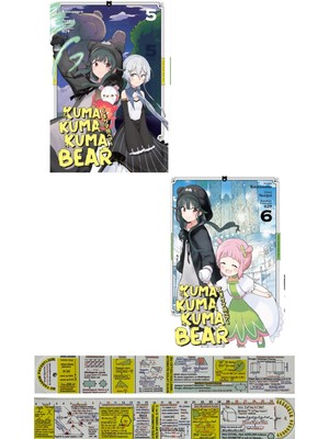 Kuma Kuma Kuma Bear 5. ve 6. Ciltler Manga Seti - Kumanano - Matematik Öğreten Ayraç