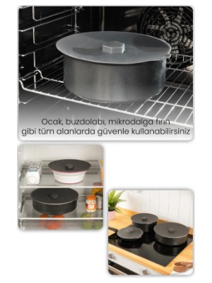 Silikon Tencere Kapak 2li 21-25CM