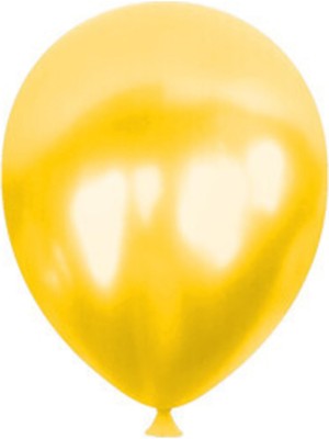 Eğlence Marketi 12 Inç Standart Boy Metalik Balon Sarı 100 Adet