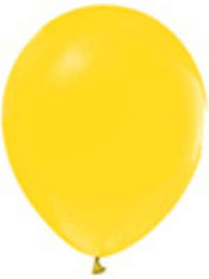 Eğlence Marketi 12 Inç Standart Boy Metalik Balon Sarı 100 Adet