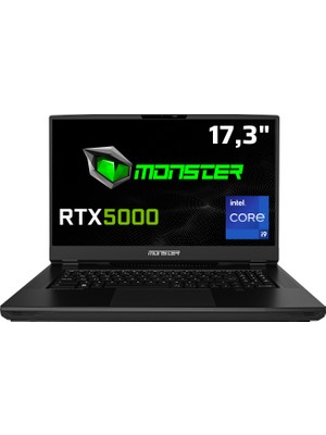 Monster Markut M7 V6.2.2 Intel Core I9 13980HX 64 GB Ram 2 Tb SSD 16 GB Rtx 5000 Ada Freedos 17,3" UHD 144 Hz Iş Istasyonu