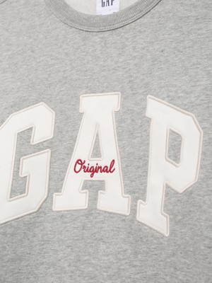 Gap Erkek Gri Gap Logo Bisiklet Yaka Sweatshirt