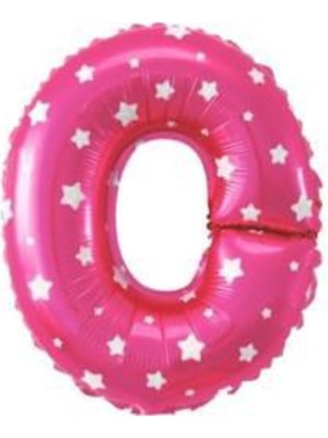 Eğlence Marketi 16 Inç 35 cm Pembe Folyo Harf Balon O