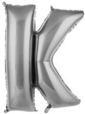 Eğlence Marketi 40 Inç 100 cm Gümüş Folyo Harf Balon K